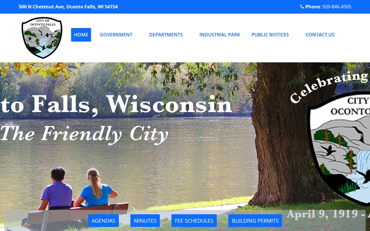 Oconto Falls court docket local government context